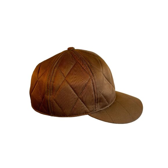 Quilted Brown Top Gear Cap Size S - Picture 8 of 9